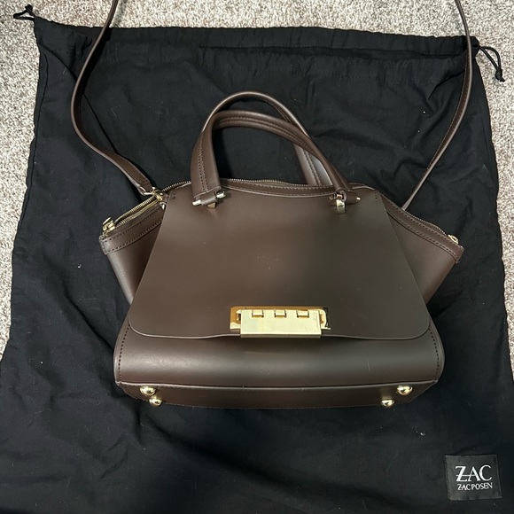 Zac Zac Posen Eartha Double Handle Top Zip Leather Bag - Picture 3 of 12